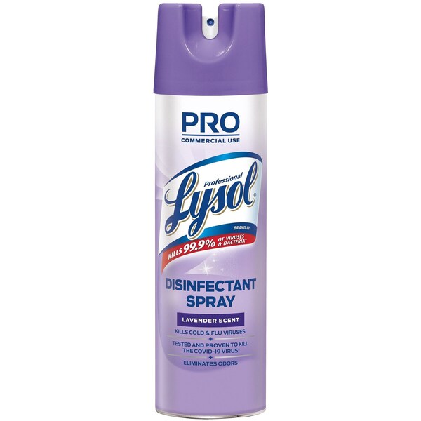 PROFESSIONAL LYSOL Pro Lysol Disinfectant Spray, 19oz. Lavender Scent